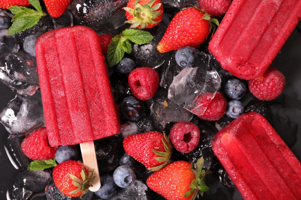 Red Berry Popsicles